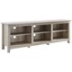 Photo 1 of 70" Wood Media TV Stand Storage Console - White Oak
