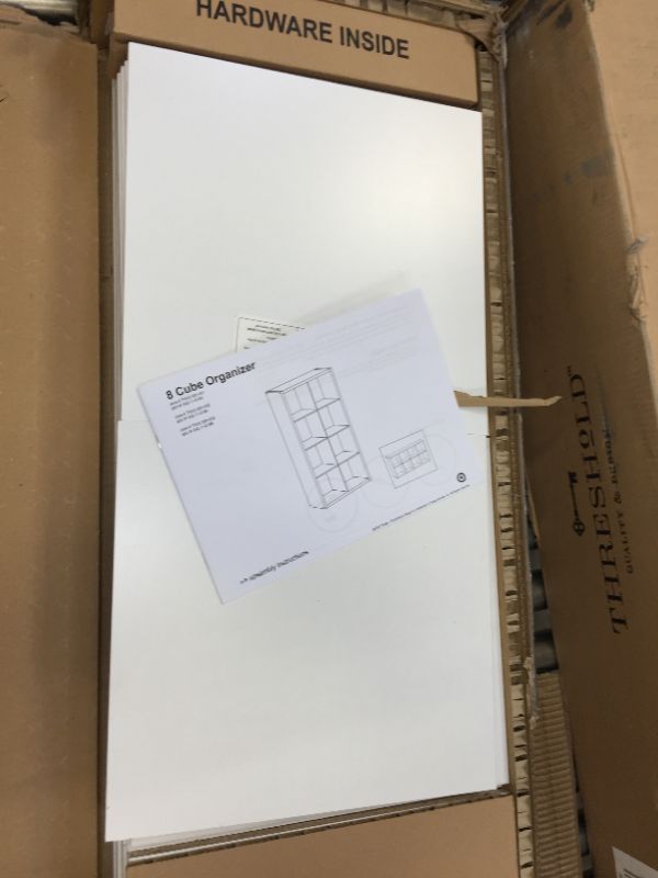 Photo 3 of 13" 8 Cube Organizer Shelf White - Threshold