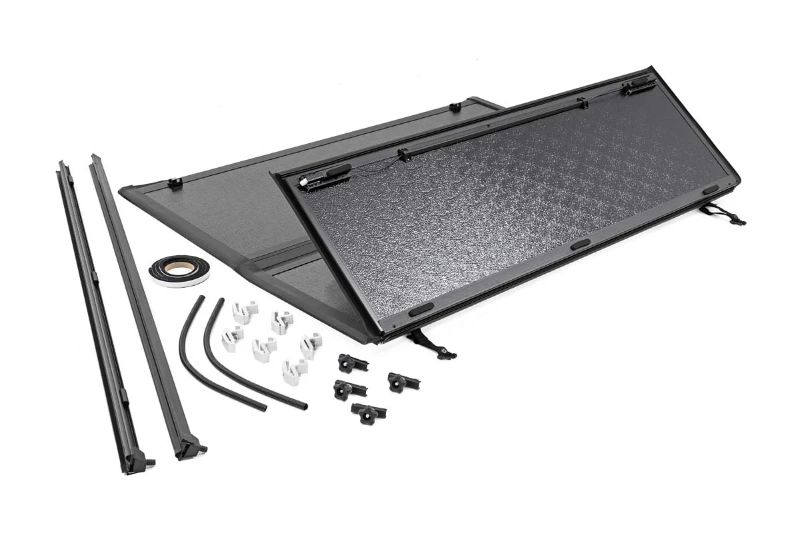 Photo 1 of Rough Country Low Profile Hard Tri-Fold (fits) 2009-2018 Ram 1500 5.7 FT Bed w/o Rambox Tonneau Cover 47319550