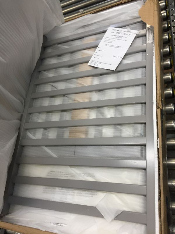 Photo 1 of Delta Children Folding Portable Crib with Mattress Grey