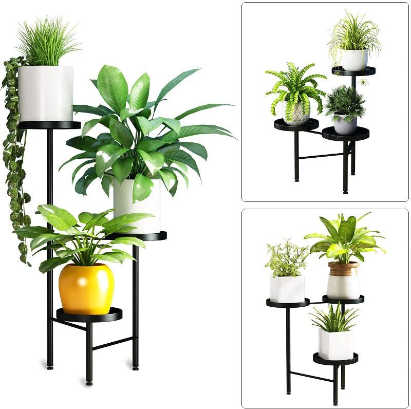 Photo 1 of Metal Plant Stand Flower Pot Holder BLACK PHOTO FOR REFERNCE 