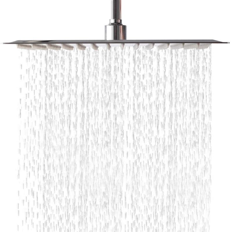 Photo 1 of 20" Rainfall Shower Head, Stainless Steel Square Rain Shower High Pressure Showerhead Rainfall Bathroom Top Sprayer Ultra Thin Full Body Coverage for Bathroom
- damage to corners 