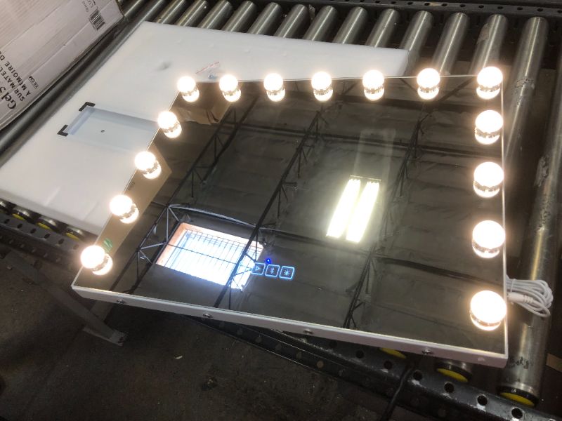 Photo 1 of FENCHILIN Large Vanity Mirror with Lights and Blutooth Speaker