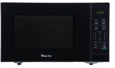 Photo 1 of 1.1 cu. ft. Countertop Microwave in Black with Gray Cavity
