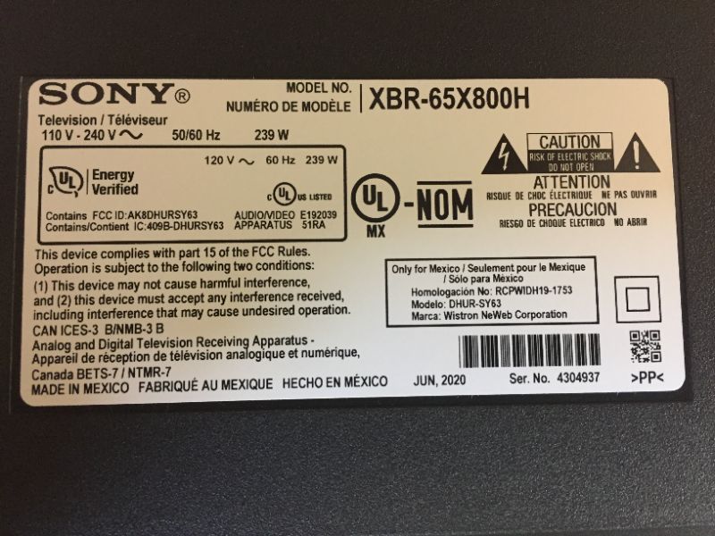 Photo 4 of Sony - 65" Class X800H Series LED 4K UHD Smart Android TV
