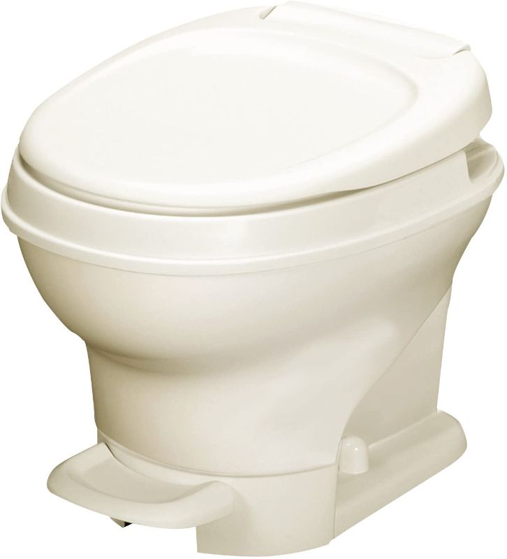 Photo 1 of Thetford Aqua-Magic V RV Toilet Pedal Flush, Low, Parchment - 31651
