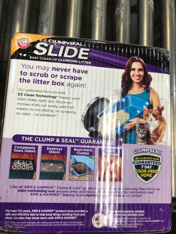 Photo 2 of Arm & Hammer Litter Platinum Slide Multi-Cat Cat Litter, 37-lb box