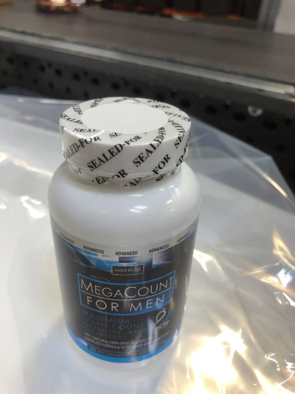 Photo 2 of Actif MegaCount for Men - Maximum Fertility Support, Clinically Proven to Improve Sperm Count and Motility - Non-GMO, Made in USA, 90 Count EXPIRES 10/2022
