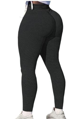 Photo 1 of MOHUACHI High Waisted Leggings for Women Tummy Control Butt Lifting Yoga Pants Workout Compression Tights SIZE LARGE
