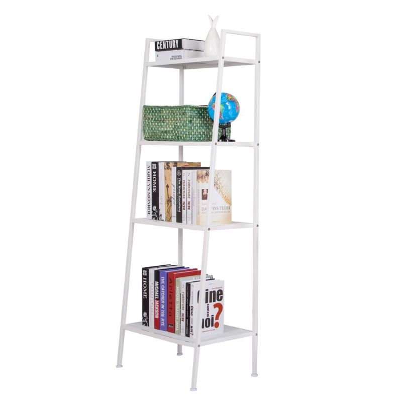 Photo 1 of Zimtown 4 Tier Leaning Ladder Shelf Bookcase Bookshelf Storage Shelves Unit Organizer
