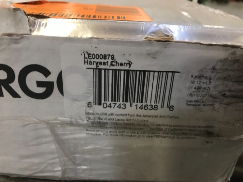 Photo 2 of 13 BOXES PERGO Outlast+ 6.14 in. W Harvest Cherry Waterproof Laminate Wood Flooring (16.12 sq. ft./case)  209.56SqFt TOTAL
