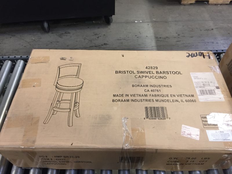 Photo 3 of 29" Bristol Swivel Barstool - Boraam SET OF 4-- BOX 4
