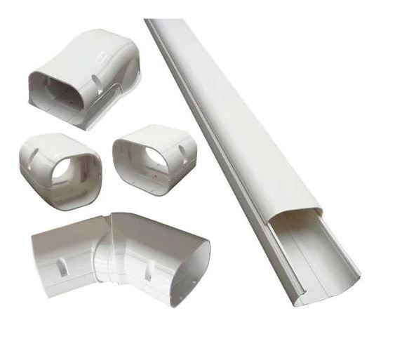 Photo 1 of 4 in. x 14 ft. Cover Kit for Air Conditioner and Heat Pump Line Sets - Ductless Mini Split or Central
