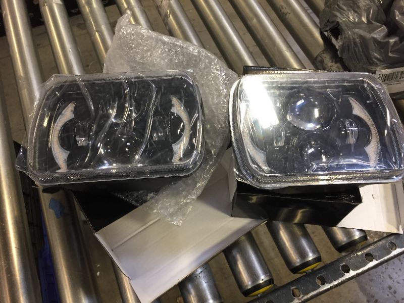 Photo 3 of 
2pcs 75w 5x7 Inch Led Headlights 7x6 Rectangular High Low Beam Headlamp Replacement H6054 6052 6054 H5054