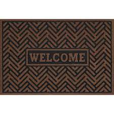 Photo 1 of 2 PACKWelcome Branson Bars Walnut 24 in x 36 in Door Mat