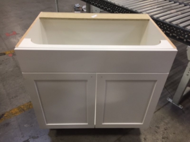 Photo 1 of 36in W X 24.5in D X 34.5in H 2 DOOR VANITY CABINET