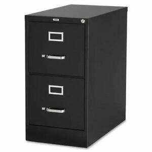 Photo 1 of Lorell 2-Drawer Vertical File, 15 by 22 by 28, Black LLR42291
