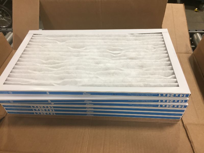 Photo 2 of Aerostar 14x24x1 MERV 13, Pleated Air Filter, 14x24x1, Box of 6, Made in the USA
