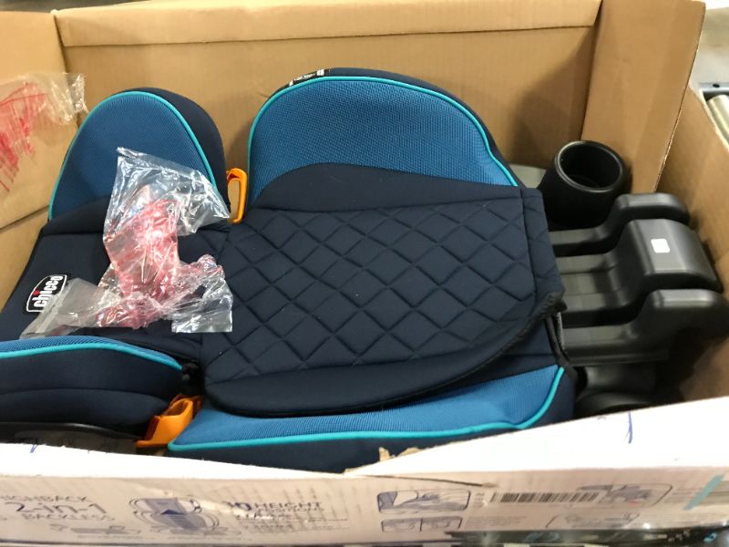 Photo 2 of Chicco KidFit Zip Plus 2-in-1 Belt Positioning Booster Car Seat - Seascape