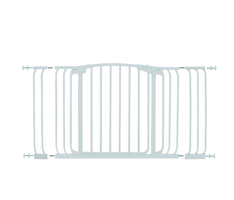 Photo 1 of Dreambaby Chelsea Hallway Auto-Close Security Baby Safety Gate-with Extensions-White-Model L790W, 38-53 Inch
