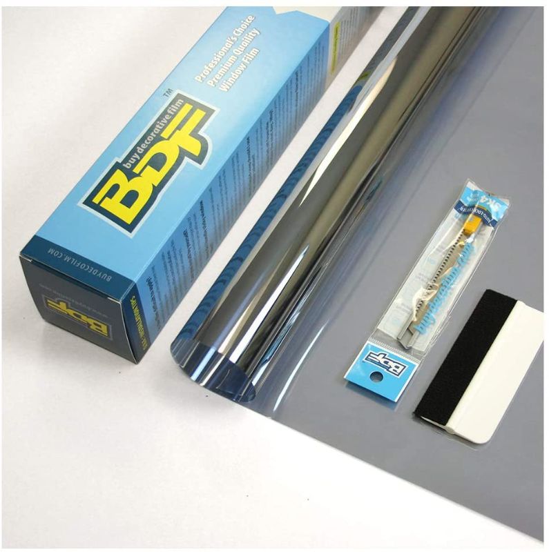 Photo 1 of BDF S35 Window Film High Heat Rejection Reflective Silver 35 (Medium) - 48in X 12ft
