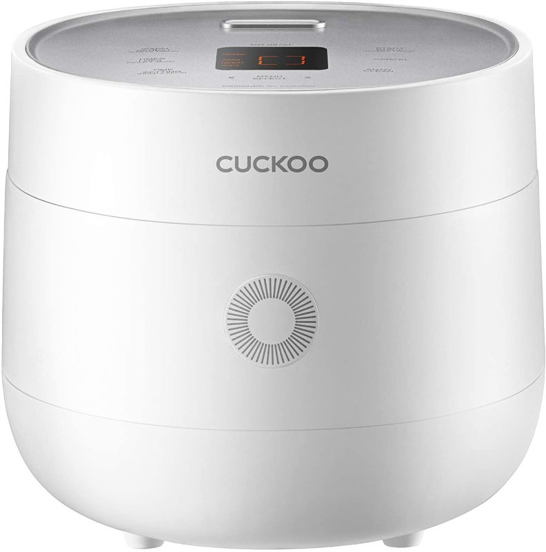 Photo 1 of Cuckoo CR-0675F 6 Cup Micom Rice Cooker and Warmer, 13 Menu Options, Nonstick Inner Pot, White
