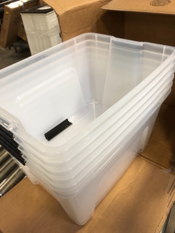 Photo 2 of 41X31X55INCH PLASTIC STORAGE BINS.