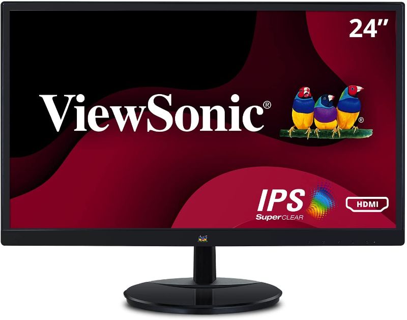 Photo 1 of ViewSonic VA2459-SMH 24 Inch IPS 1080p Frameless LED Monitor with HDMI and VGA Inputs PARTS ONLY.
