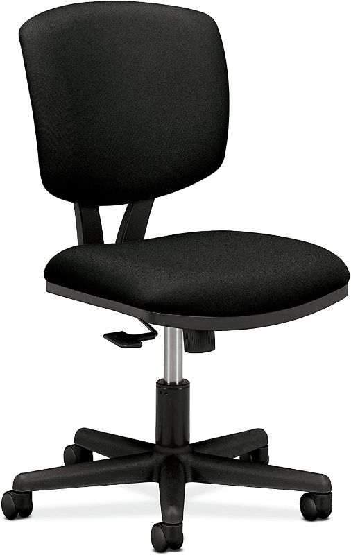 Photo 1 of HON H5703.GA10.T Volt Task Chair - Armless Office Chair for Computer Desk, Black Fabric (H5703 )
