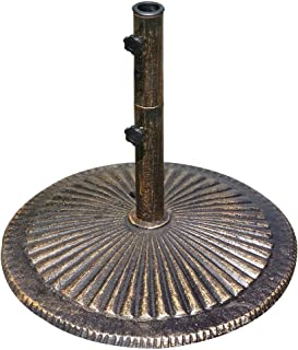 Photo 1 of 80-lb Classic Cast Iron Umbrella Base in Bronze