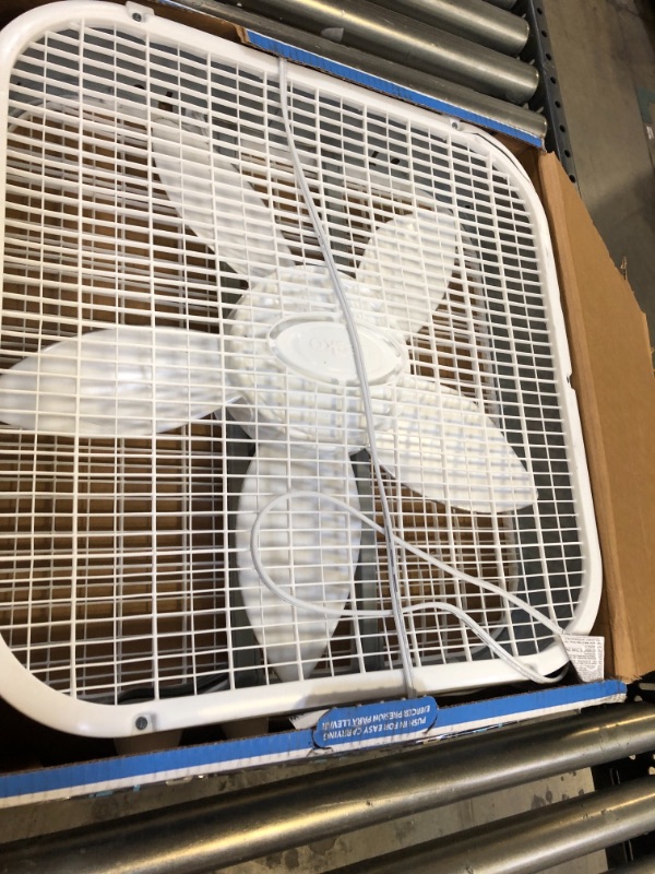 Photo 2 of 20 in. Air Circulating Box Fan with 3 Speeds