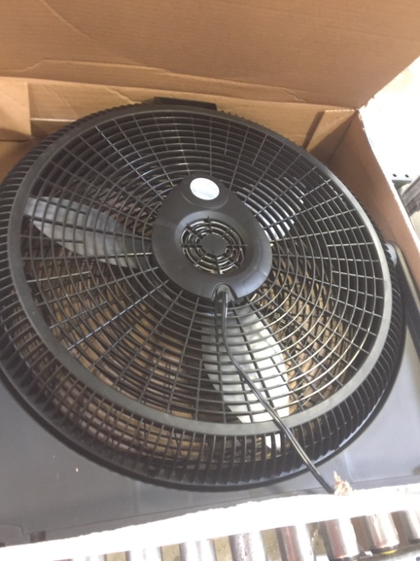 Photo 2 of 20 inch 3-Speed Air Circulator Floor Fan Fully Assembled Pivot Head Garage Shop
