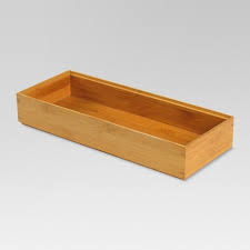 Photo 1 of 2 PACK Bamboo Rectangular Drawer Organizer - Threshold™
