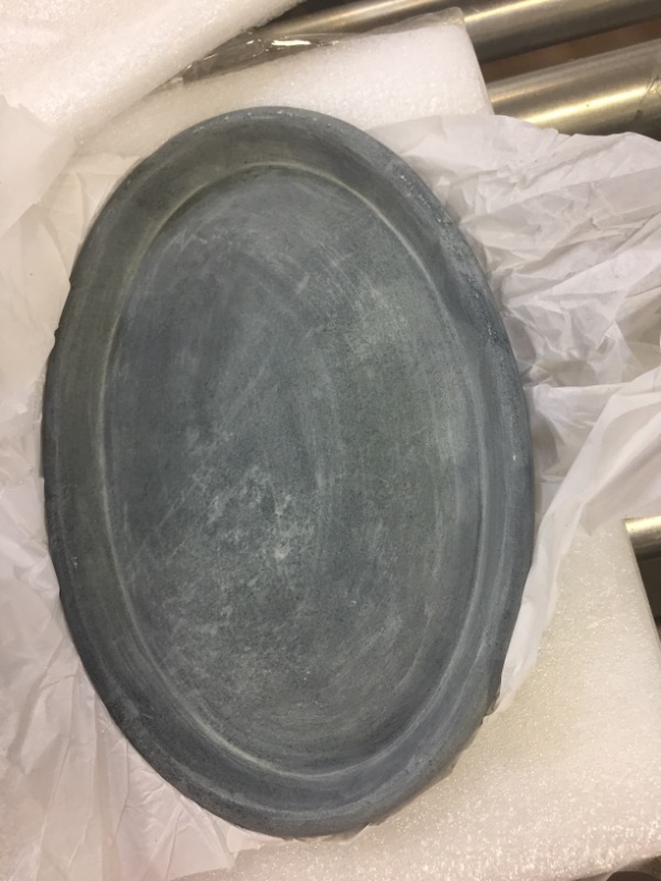 Photo 2 of 6" x 1.25" Oval Soapstone Tray Gray - Threshold™ designed with Studio McGee
