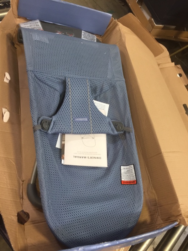 Photo 1 of BABYBJÖRN Bouncer Bliss, Mesh, Slate Blue
