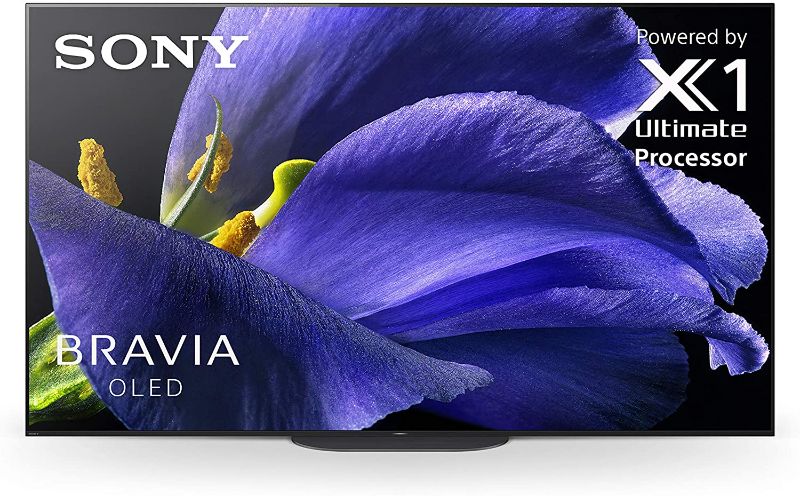 Photo 1 of Sony XBR-77A9G 77-inch TV: MASTER Series BRAVIA OLED 4K Ultra HD Smart TV with HDR and Alexa Compatibility - 2019 Model ITEM IS DAMAGED
