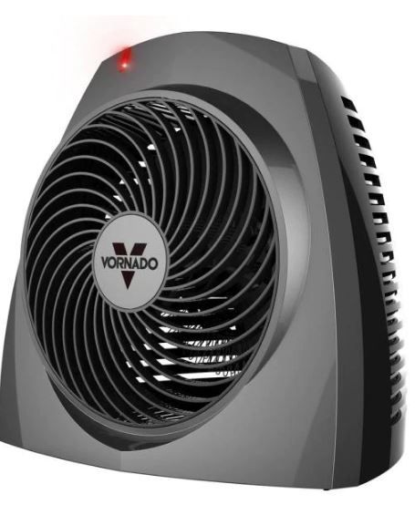 Photo 1 of VH200 1500-Watt Electric Portable Space Heater, Whole Room Vortex Heat Circulation, Charcoal
