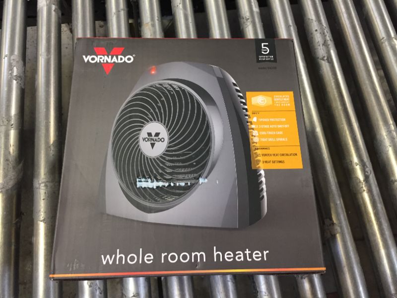 Photo 2 of VH200 1500-Watt Electric Portable Space Heater, Whole Room Vortex Heat Circulation, Charcoal
