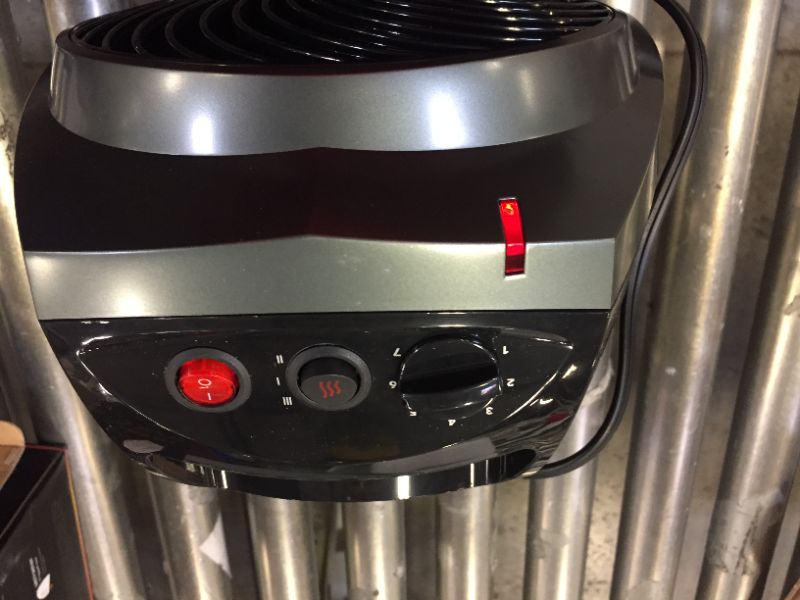 Photo 3 of VH200 1500-Watt Electric Portable Space Heater, Whole Room Vortex Heat Circulation, Charcoal
