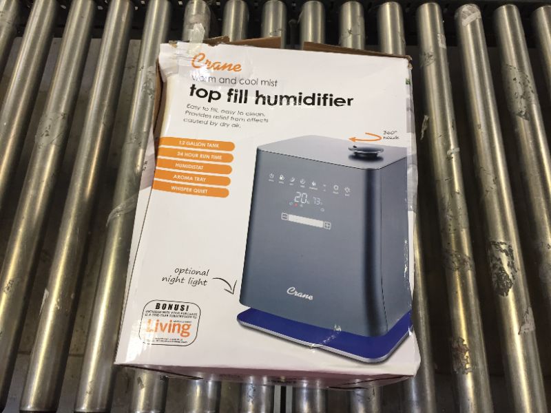 Photo 7 of 1.2 Gal. Warm & Cool Mist Top Fill Humidifier with Remote for Medium to Large Rooms up to 500 sq. ft
