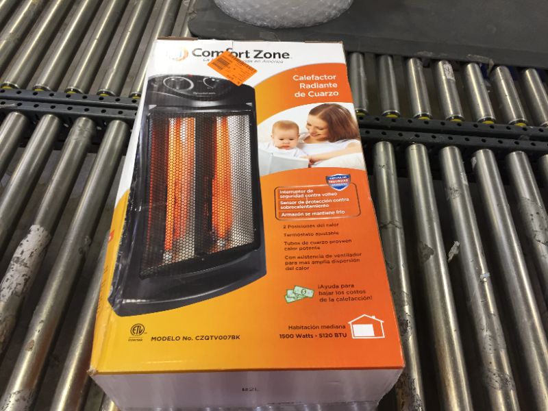 Photo 5 of Comfort Zone Quartz Radiant Tower Heater