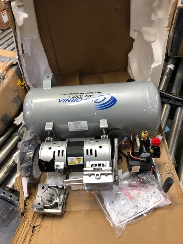 Photo 1 of California Air Tools 8010 Ultra Quiet & Oil-Free 1.0 Hp, 8.0 Gal. Steel Tank Air Compressor