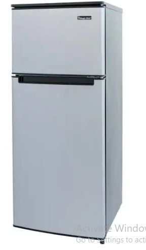 Photo 1 of Magic Chef
4.5 cu. ft. 2 Door Mini Fridge in Stainless Look with Freezer