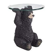 Photo 1 of Barney Bear Side Table MISSING BOX 2. NO GLASS TABLE