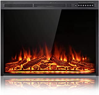 Photo 1 of SNAILHOME 26 inch /23 inch /18 inch Electric Fireplace, Standing Fireplace Heater, Recessed Mounted with 7 Color Flames Adjustable, Electric Fireplace Insert with Thermostat Winter Home
