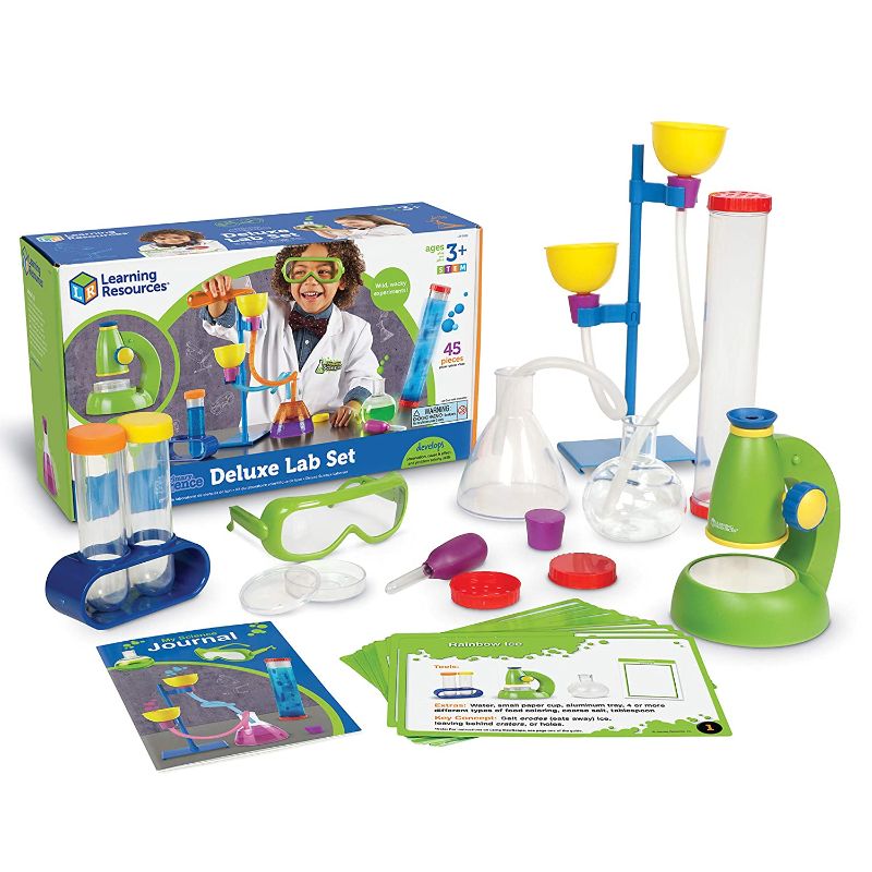Photo 1 of Learning Resources Primary Science Deluxe Lab Set, Preschool Science Kit, STEM Toys, Science Experiments for Kids, 45 Piece Set, Ages 3+
