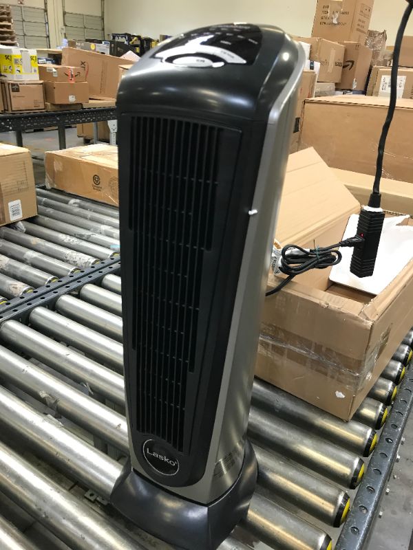 Photo 2 of Lasko 751320 Ceramic Tower Space Heater with Remote Control - Features Built-in Timer and Oscillation
