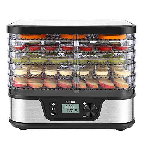 Photo 1 of Likein Food Dehydrator with Digital Timer and Temperature Control?5-Tray Dehydrator for Food, Fruit, Dog Treats, Vegetable,Herbs,Snacks,BPA Free