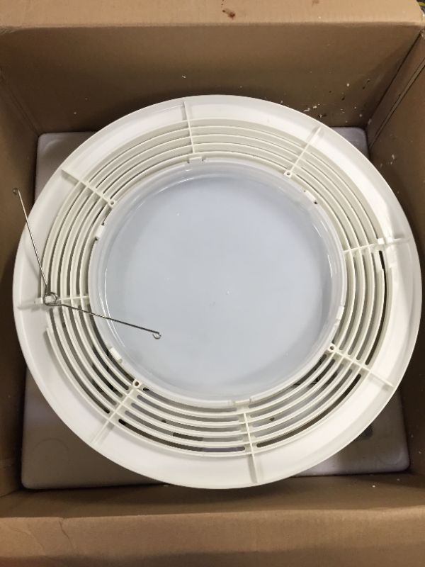 Photo 1 of Broan-NuTone 8663RP Bathroom Exhaust Fan and 100-Watt Incandescent Light with Glass Lens, 5.0 Sones, 100 CFM, White, 4"

