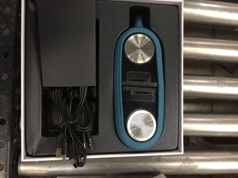 Photo 1 of Dual Portable IPX4 Waterproof Bluetooth Speakers with Wireless Stereo Pairing, Stereo Bluetooth Speaker Pair/Set, 12W Powerful Sound & Bass, AUX Input, Shockproof Carrying Case
